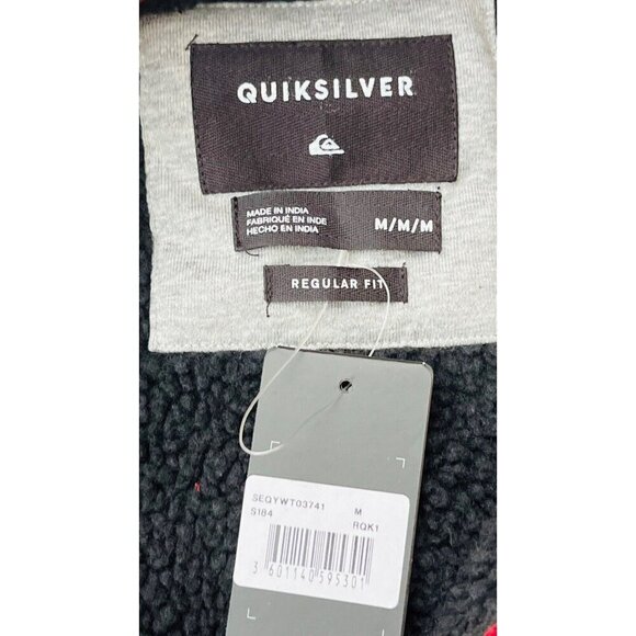 QuikSilver Men's Miho Stones GARNET SHERPA Long Sleeve Over Shirt Size M - Picture 5 of 16
